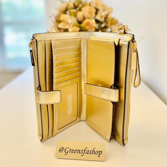 Michael Kors Double Zip Wallet With Wristlet new - Picture 3 of 5